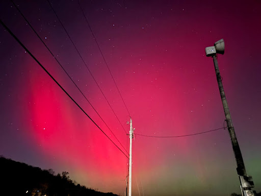 Photo of aurora borealis taken by Oak Hills High School senior, Sam Beckman