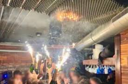 Partygoers unintentionally set fire to ceiling foam while using sparklers to celebrate the new year. This ignited the deadly blaze that killed 40 at the Le Constellation bar in Switzerland. 