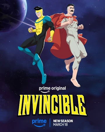 Official season four poster for Invincible, available on Prime