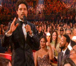 2026 Grammy Host, Trevor Noah, jokes about hot topics regarding the Trump Administration. 
