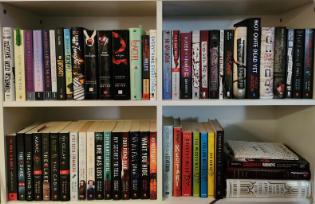 There are millions of different books to choose from, ranging from fantasy to mystery to autobiographies. This is my collection of books - most of which I have finished. 
